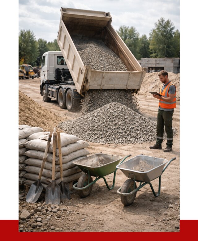 Доставка нерудных материалов в Каменке от 1214 руб. | ПРОНЕРУДКам