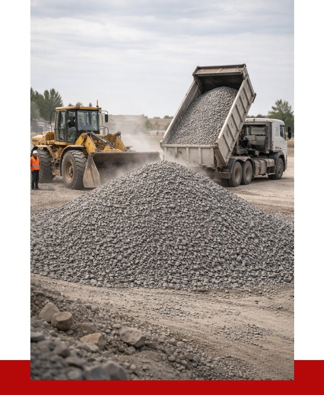 Купить щебень с доставкой в Каменке от 2529 руб. | ПРОНЕРУДКам