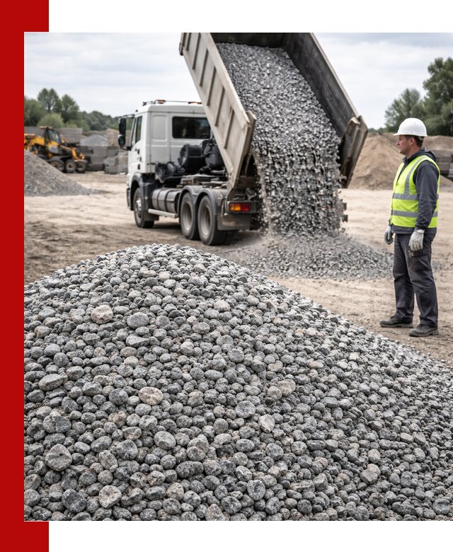 Доставка и продажа гранитного щебня фракции 5-20 в Каменке