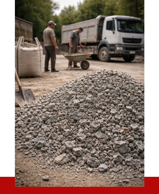 Гранитный щебень фракция 20-40 в Каменке от 3237 руб. ПРОНЕРУДКам