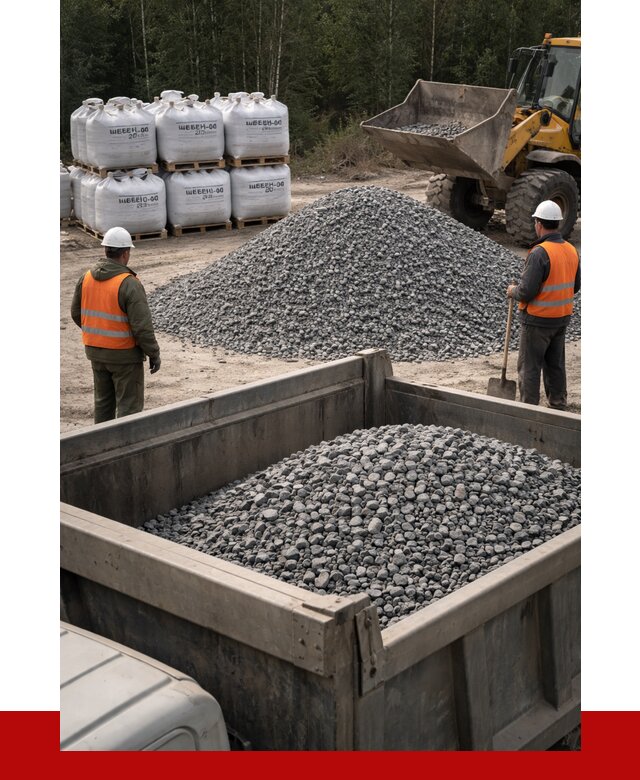 Щебень габбро диабаз 20-40 в Каменке от 3439 руб. | ПРОНЕРУДКам