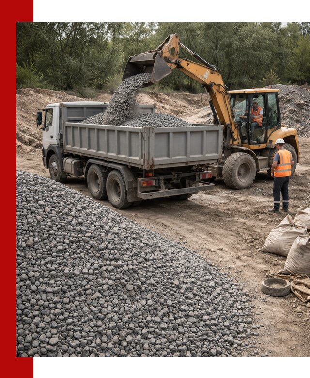 Доставка гравийного щебня в Каменке оптом и в розницу