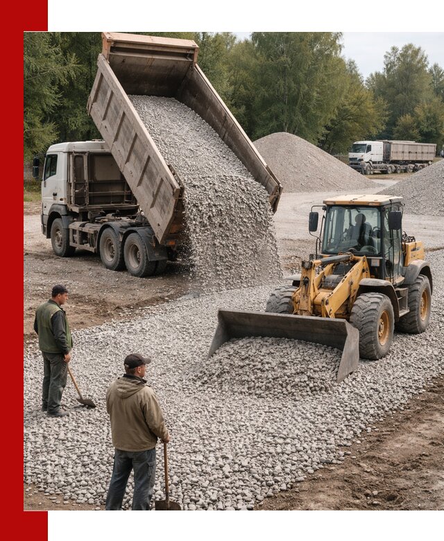 Купить гравийный щебень фракция 20-40 в Каменке с доставкой