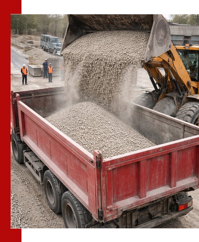 Купить известняковый щебень фракции 0-5 с доставкой в Каменке