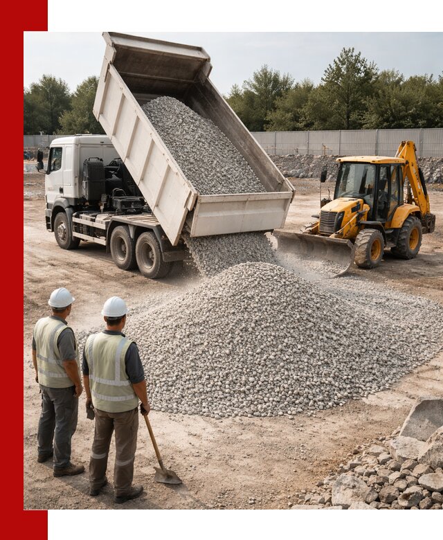 Купить известняковый щебень фракции 5–10 мм с доставкой в Каменке