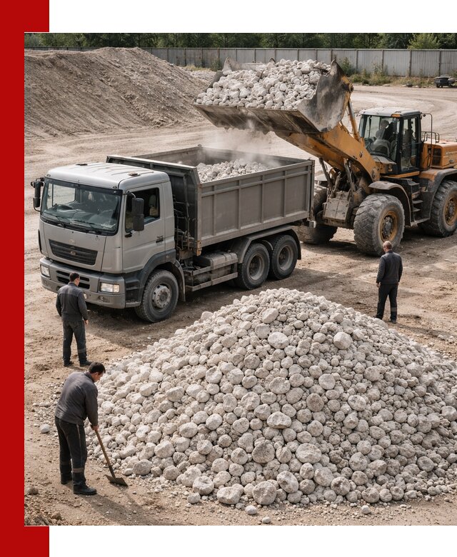 Известняковый щебень фракция 70–150 с доставкой в Каменке