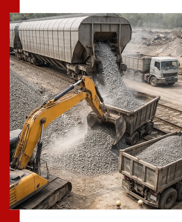 Доставка железнодорожного щебня в Каменке крупными партиями быстрого отгруза