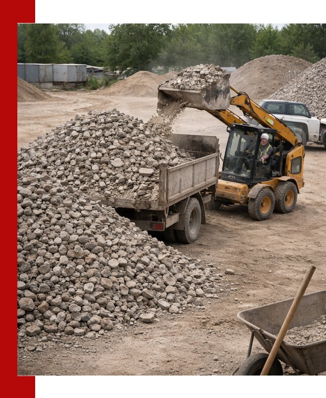 Доставка вторичного щебня в Каменке для строительных работ