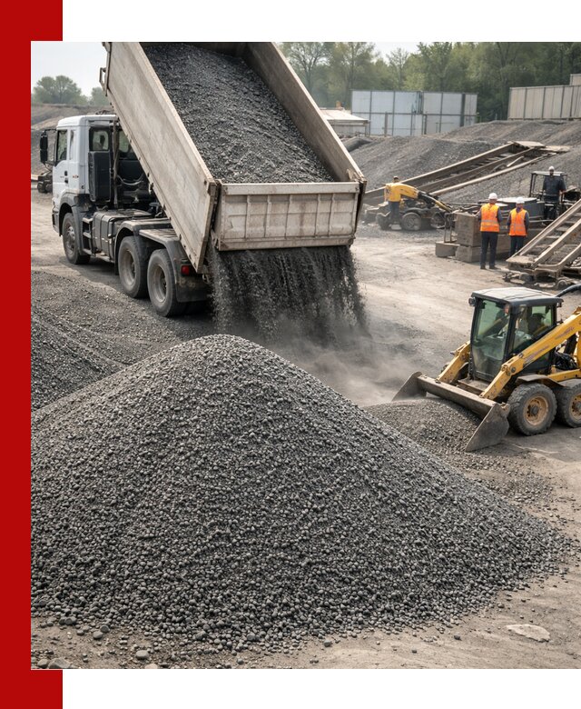 Вторичный щебень фракция 0–5 с доставкой в Каменке