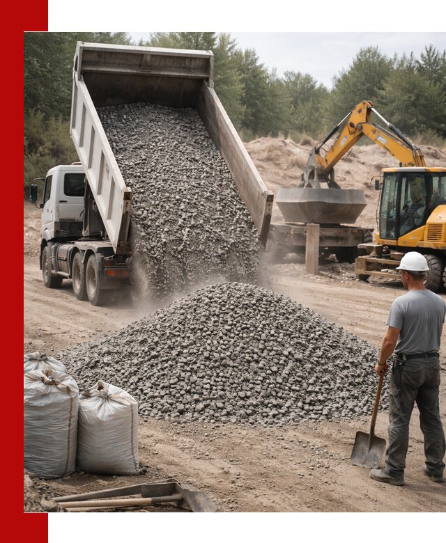 Доставка и продажа бетонного щебня в Каменке