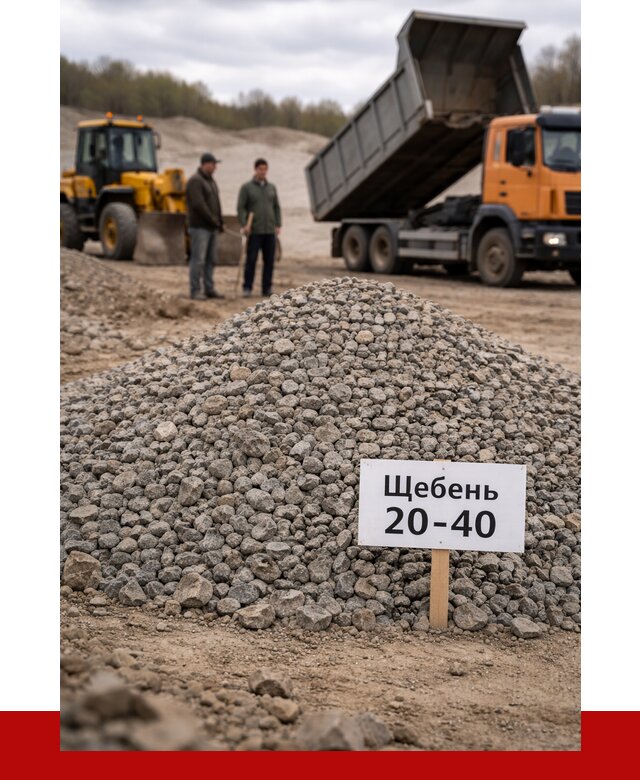 Бетонный щебень фракция 20-40 в Каменке от 2478 р. | ПРОНЕРУДКам