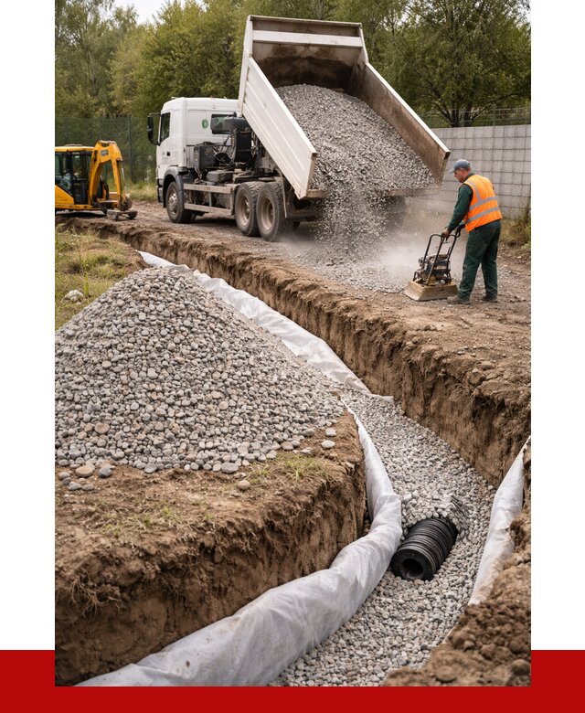 Щебень для дренажа в Каменке от 1871 р., ПРОНЕРУДКам доставка