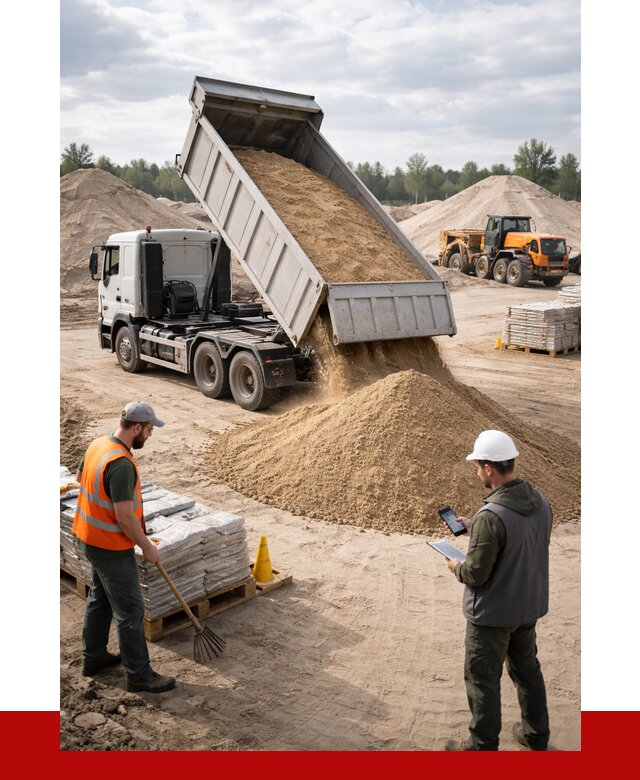 Карьерный песок с доставкой в Каменке от 3641 р. ПРОНЕРУДКам