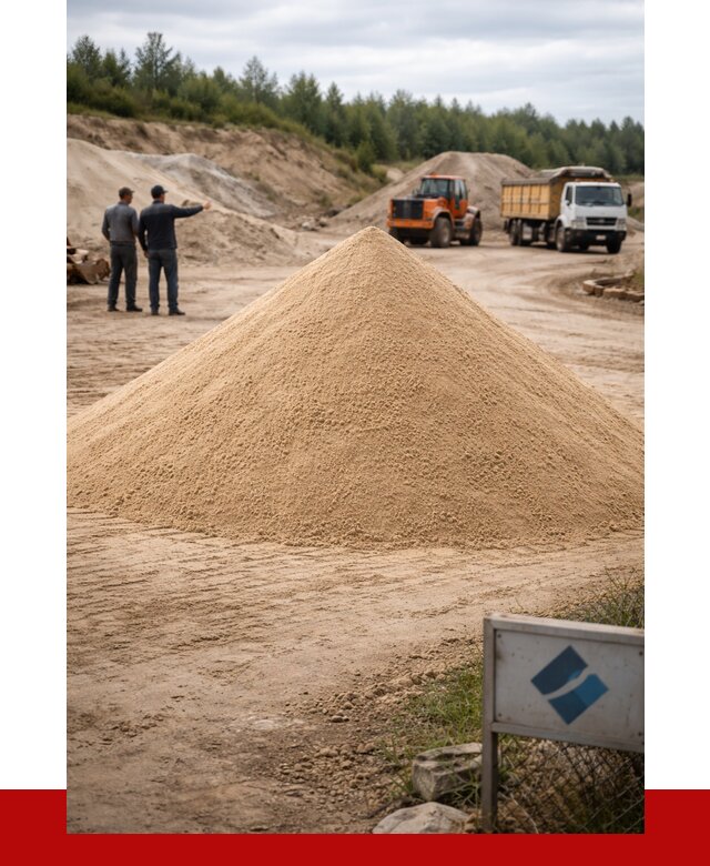 Карьерный песок навалом в Каменке от 1821 р. | ПРОНЕРУДКам