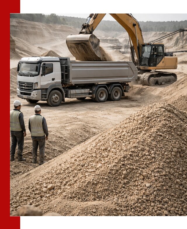 Карьерный крупнозернистый песок с доставкой в Каменке