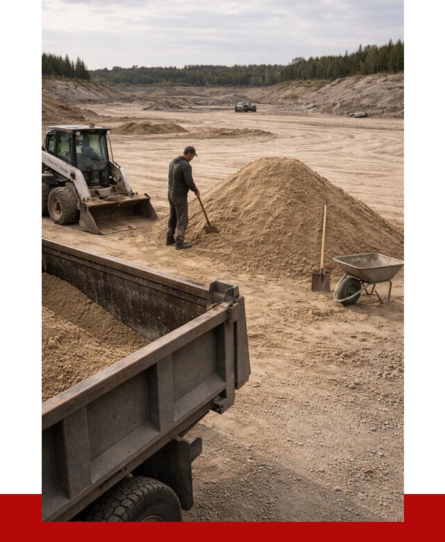 Карьерный песок среднезернистый в Каменке, от 2225 р. ПРОНЕРУДКам