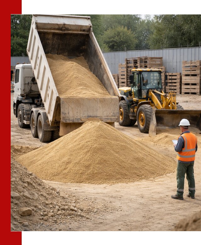 Доставка карьерного мелкозернистого песка в Каменке