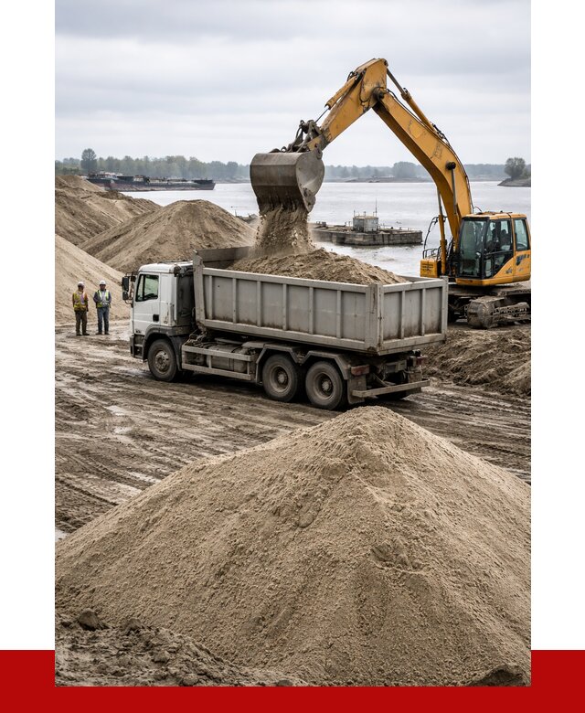 Купить речной песок навалом в Каменке от 1821 р., ПРОНЕРУДКам