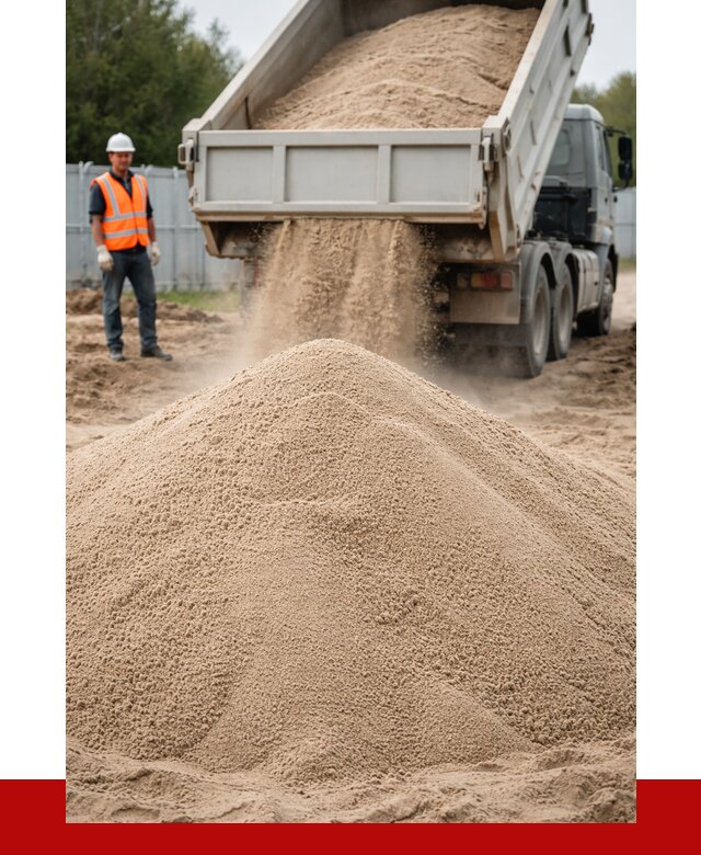 Купить сеяный песок с доставкой в Каменке от 2225 р ПРОНЕРУДКам