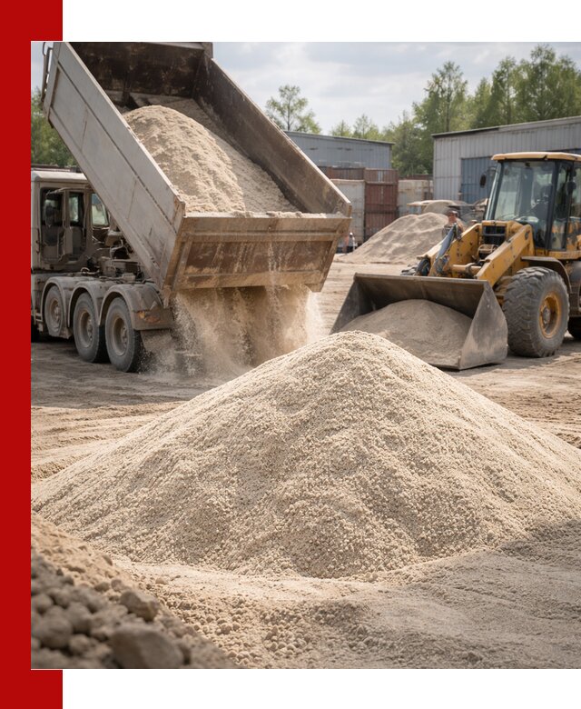 Кварцевый песок с доставкой в Каменке для строительных работ