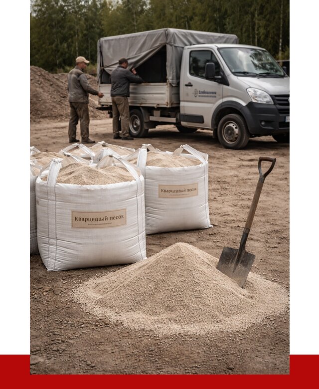 Кварцевый песок для пескоструя в Каменке от 4552 р. | ПРОНЕРУДКам