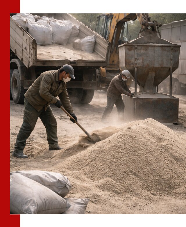 Кварцевый песок для пескоструя в Каменке — доставка и качество