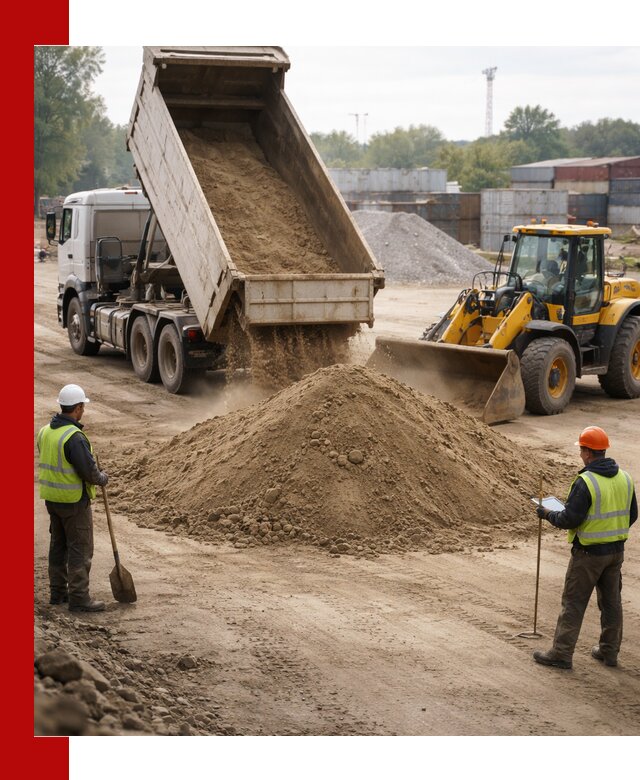 Доставка и продажа пескогрунта оптом и в розницу в Каменке