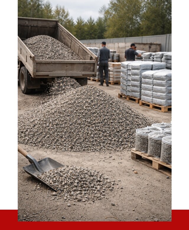 Гравий фракция 5-20 в Каменке купить от 2326 р. ПРОНЕРУДКам