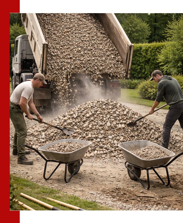 Доставка и продажа декоративной гальки в Каменке