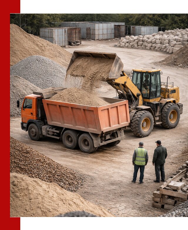 Доставка сыпучих смесей и смесей для стройки в Каменке