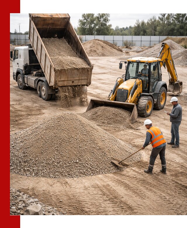 Поставка и доставка ПГС С4 в мешках и самосвалах в Каменке