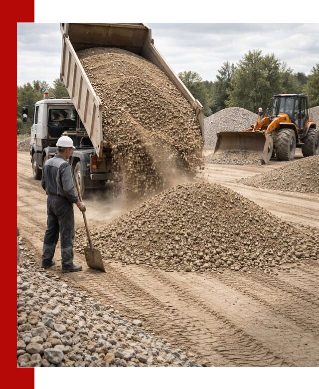 Доставка щпс С3 в Каменке самосвалами и бортовыми грузовиками