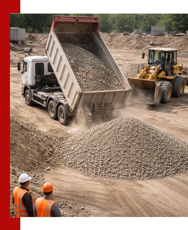 Щебень с песком (ЩГПС С2) с доставкой в Каменке