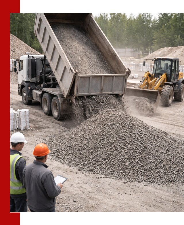 Доставка и продажа гранитного отсева 0-10 в Каменке