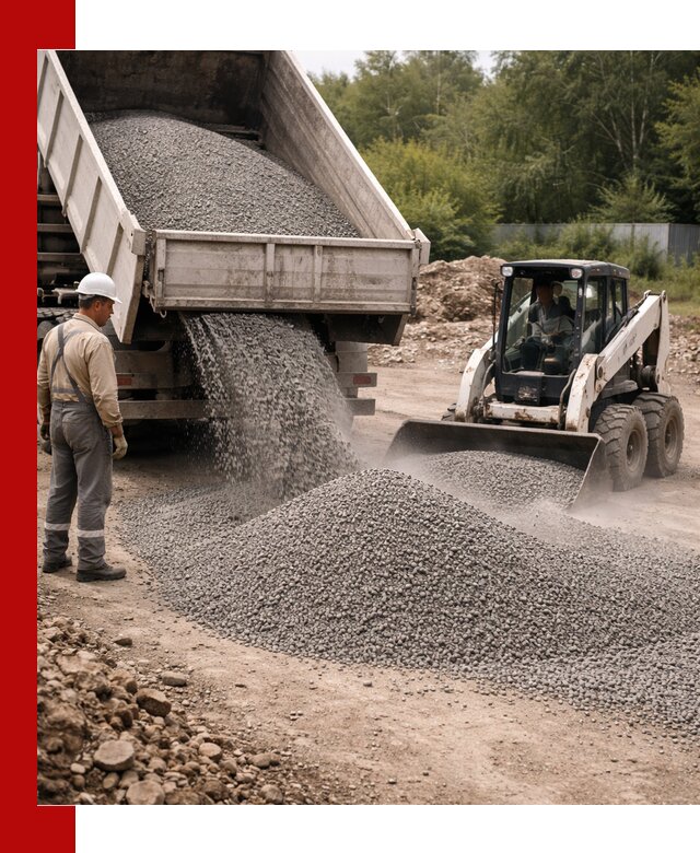 Доставка гравийного отсева 0-5 в Каменке оптом и в розницу