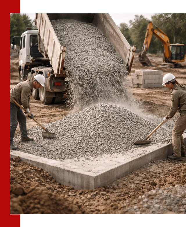 Доставка и продажа отсева для бетона в Каменке