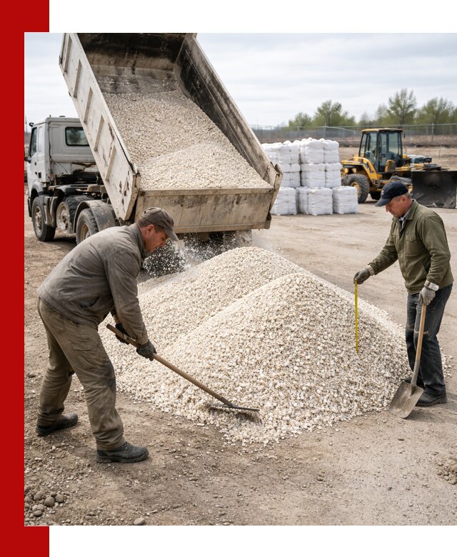 Мраморная крошка с доставкой и разгрузкой в Каменке