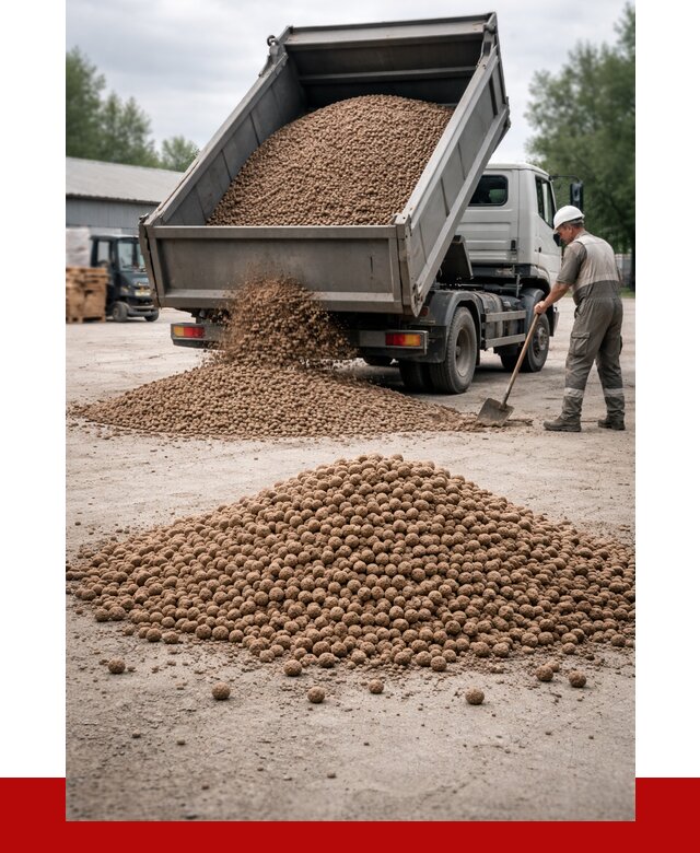 Керамзит с доставкой в Каменке от 4248 р. за м3 | ПРОНЕРУДКам