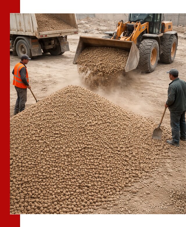 Керамзит фракция 10-20 с доставкой в Каменке