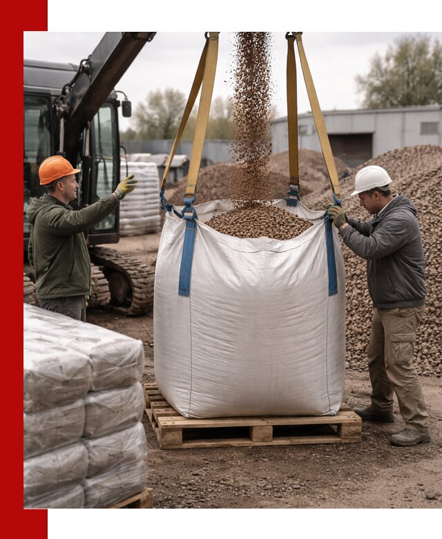 Керамзит в биг-бегах с доставкой в Каменке