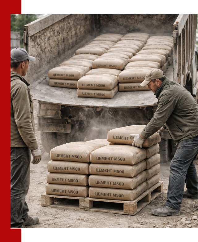 Цемент М500 с доставкой самосвалом в Каменке