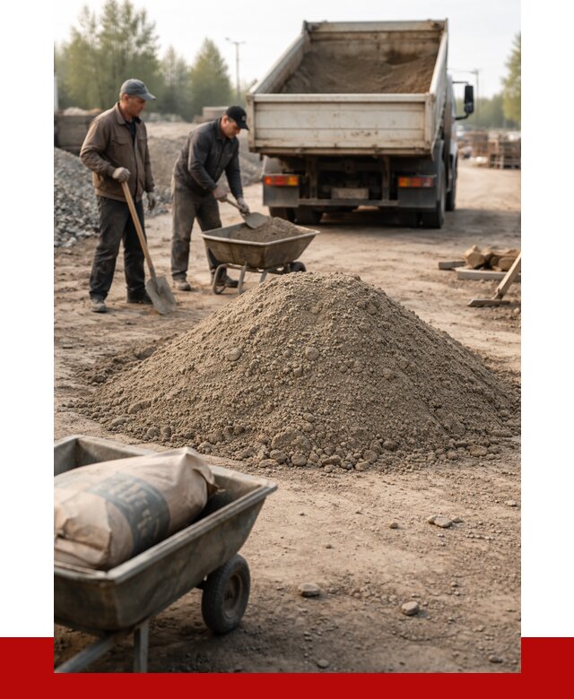 Цементно-песчаная смесь М150 в Каменке от 4754 р. | ПРОНЕРУДКам