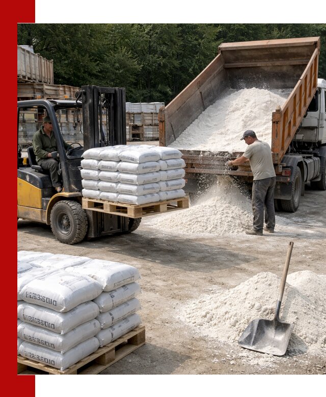 Доставка строительной извести оптом и в розницу в Каменке