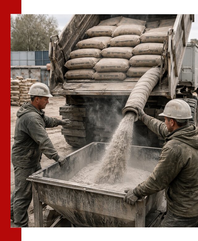 Доставка цемента М400 в Каменке оптом и в розницу