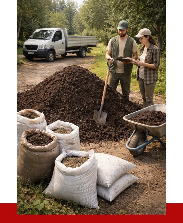 Купить грунт с доставкой в Каменке от 4552 р. за м3 | ПРОНЕРУДКам