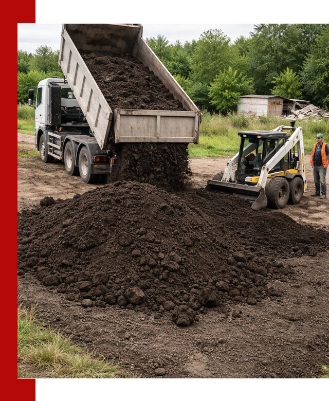 Поставка плодородной земли с доставкой самосвалом в Каменке