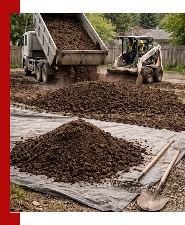 Грунт для отсыпки участка с доставкой в Каменке