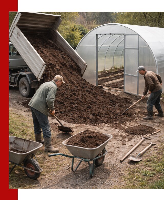 Грунт для теплицы с доставкой в Каменке — плодородный субстрат под растения