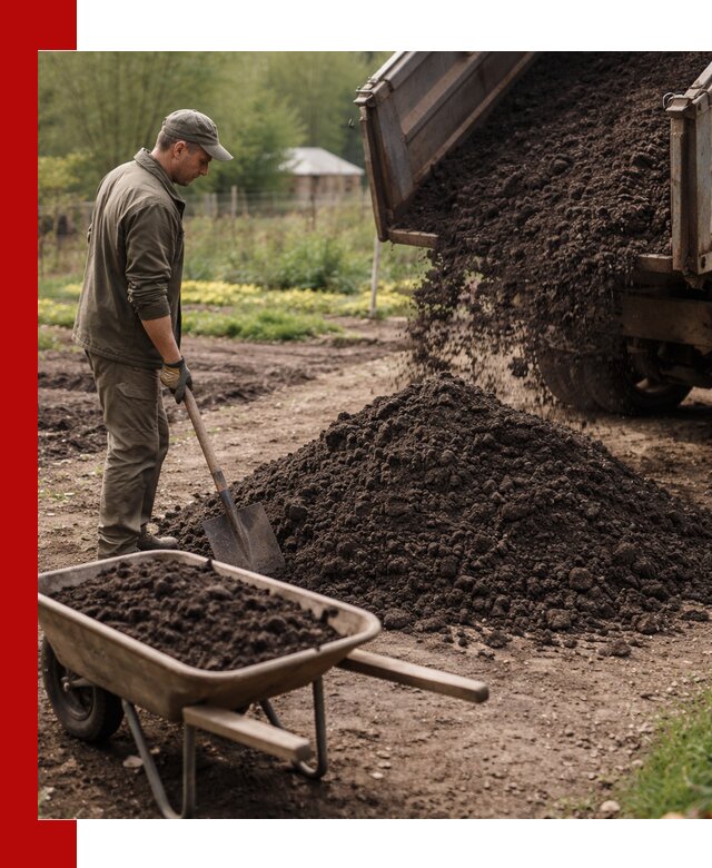 Доставка качественной земли для огорода в Каменке