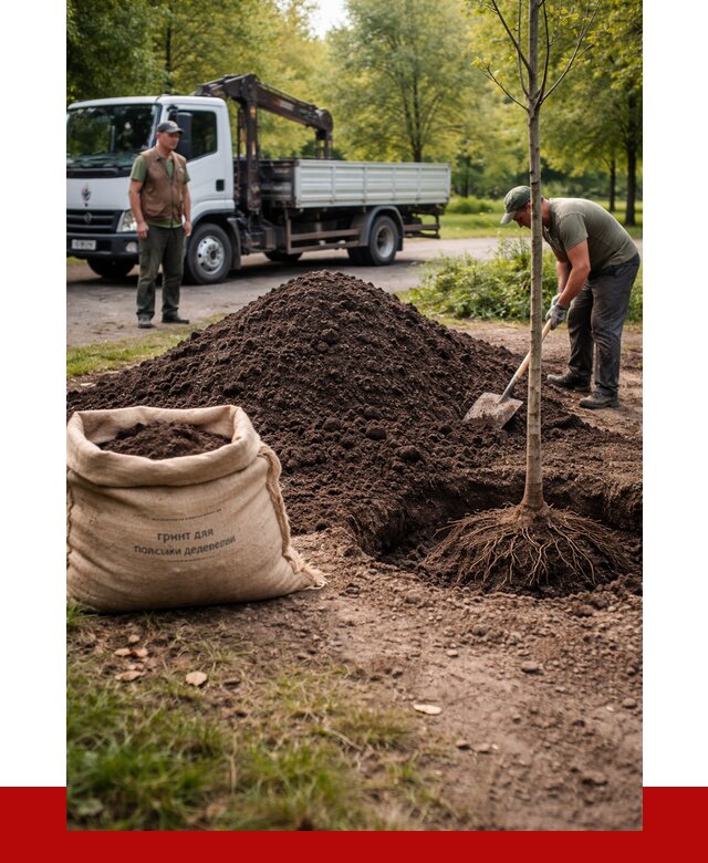 Грунт для посадки деревьев в Каменке от 1214 р. | ПРОНЕРУДКам